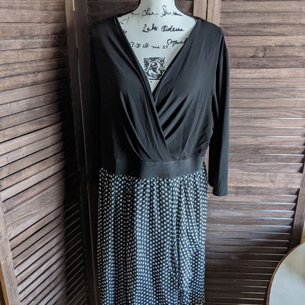 Lane Bryant Polka Dot Skirt Dress-20